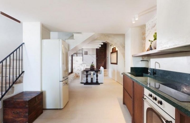 Maroulas Kreta, Maroulas: Einzigartiges Steinhaus mit atemberaubendem Meerblick zu verkaufen Haus kaufen